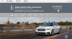 Desktop Screenshot of jameshodgelincoln.com